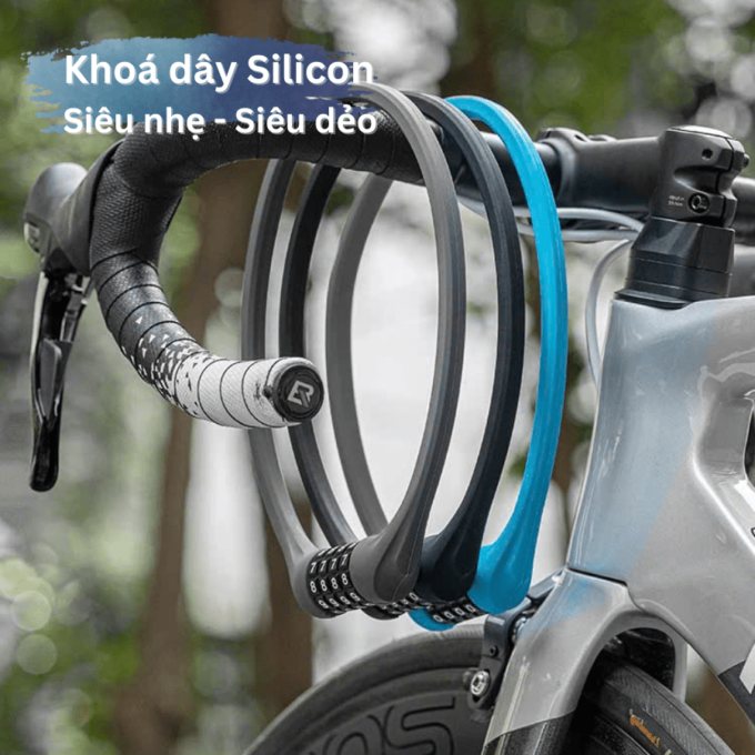 Khóa dây xe đạp siêu nhẹ Rockbros 3220003