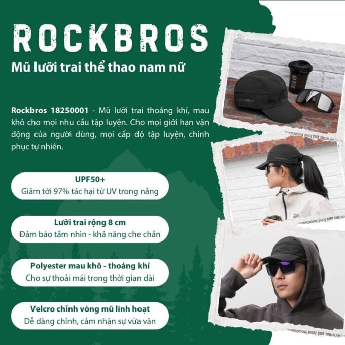 mu-luoi-trai-dap-xe-nam-nu-rockbros-18250001-1 Rockbros 18250001 - Mũ lưỡi trai thể thao chống nắng UPF50+