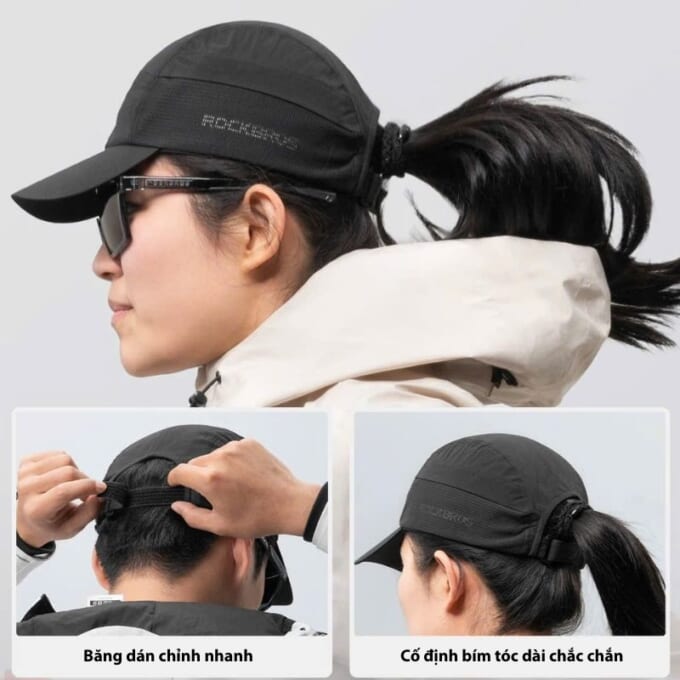 mu-luoi-trai-dap-xe-nam-nu-rockbros-18250001-2 Rockbros 18250001 - Mũ lưỡi trai thể thao chống nắng UPF50+